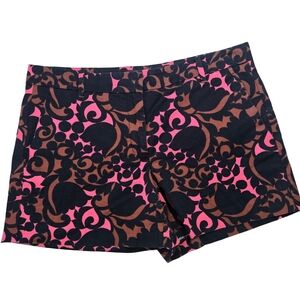 Ann Taylor Pink and Brown Patterned Women's Shorts